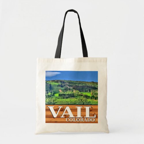 Vail Colorado rustic scenic souvenir bag