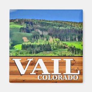 Vail Colorado scenic rustic sign magnet