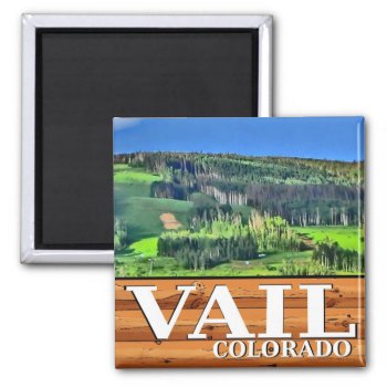 Vail Colorado Scenic Rustic Sign Magnet by ArtisticAttitude at Zazzle