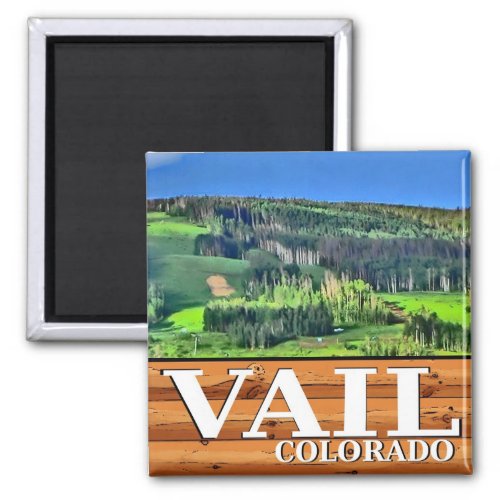 Vail Colorado scenic rustic sign magnet