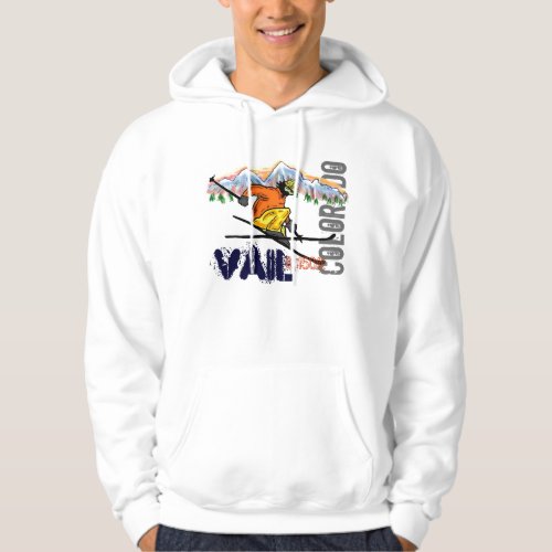 Vail Colorado ski elevation hoodie