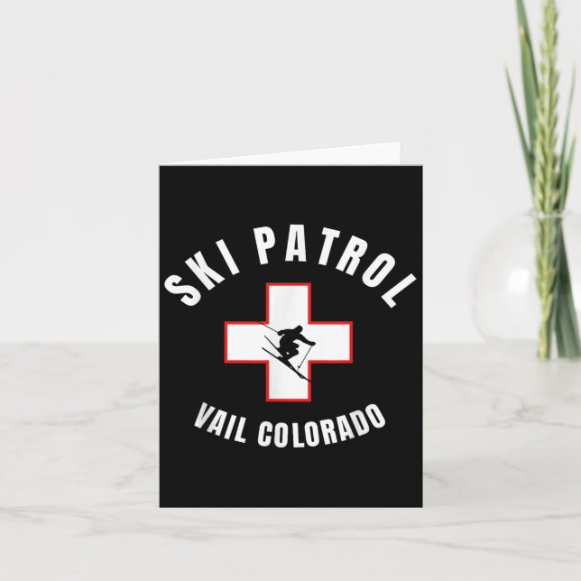 Vail Colorado Ski Patrol  Card (Front)