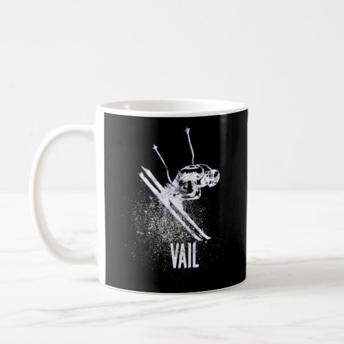 Vail Colorado Ski Resort Downhill Skier Coffee Mug