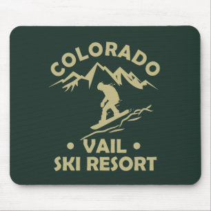Vail Colorado ski resort Mouse Pad
