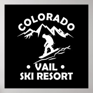 Vail Colorado ski resort Poster