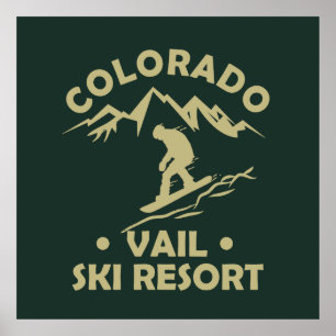 Vail Colorado ski resort Poster