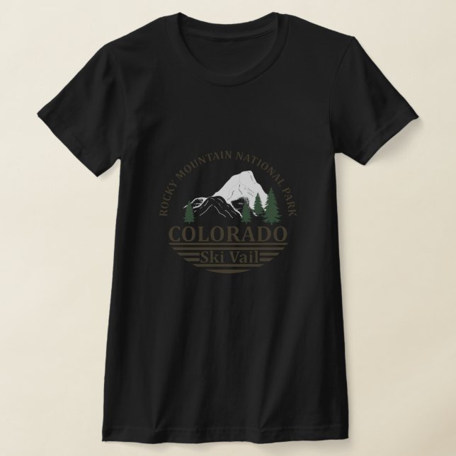 Vail Colorado ski resort T-Shirt (Laydown)