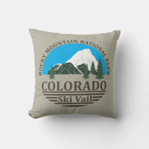 Vail Colorado ski resort Throw Pillow