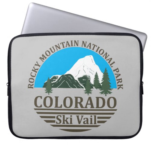 Vail Colorado ski resort vintage Laptop Sleeve