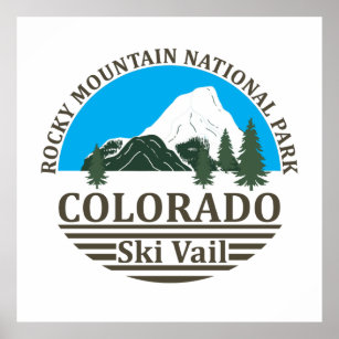 Vail Colorado ski resort vintage Poster