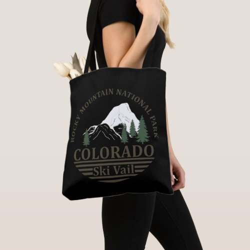 Vail Colorado ski resort vintage Tote Bag