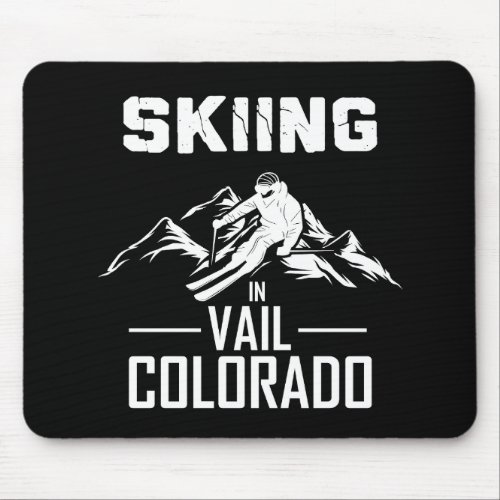 Vail Colorado Skier Mouse Pad