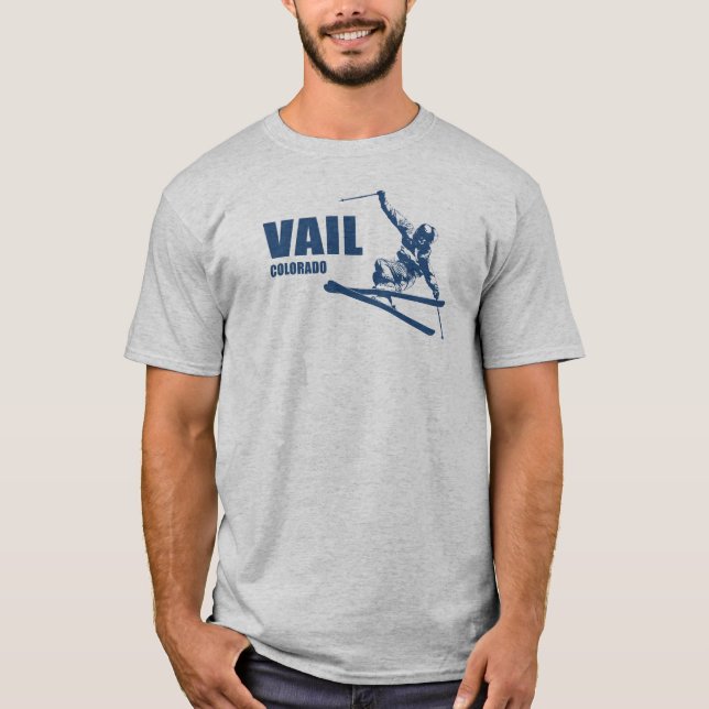 Vail Colorado Skier T-Shirt (Front)