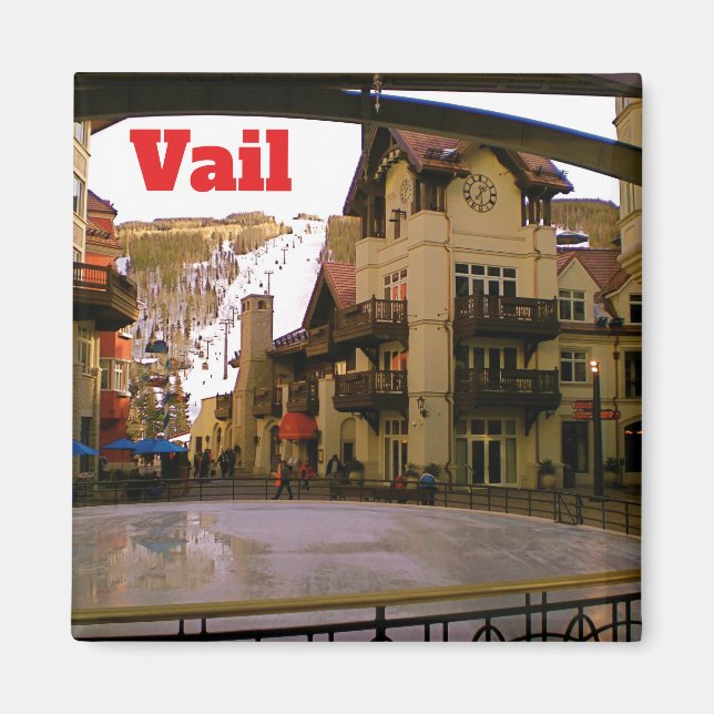 Vail Colorado Skiing Magnet (Front)