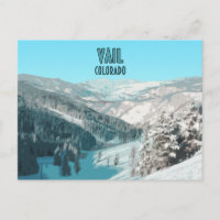 Vail Colorado Snow Mountains Vintage