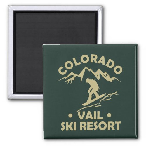 Vail Colorado snowboarder Magnet