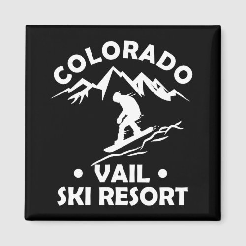 Vail Colorado snowboarder Magnet