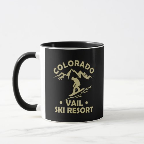 Vail Colorado snowboarder Mug