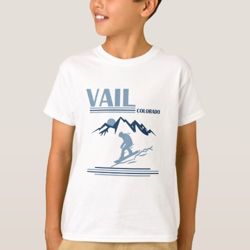 Vail Colorado snowboarder T_Shirt