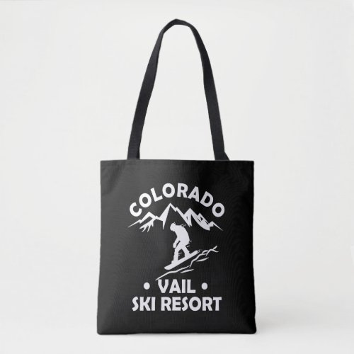 Vail Colorado snowboarder Tote Bag