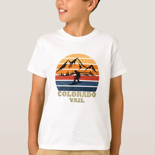 Vail Colorado snowboarder vintage T_Shirt