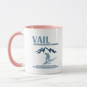 Vail Colorado snowboarding Mug