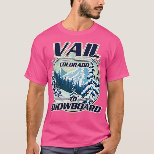 Vail Colorado Snowboarding T_Shirt