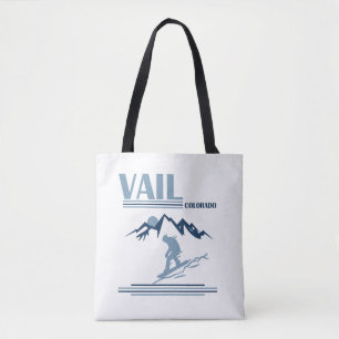 Vail Colorado snowboarding Tote Bag