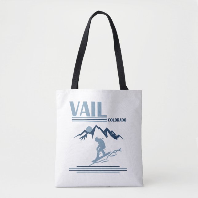 Vail Colorado snowboarding Tote Bag (Front)