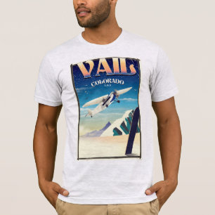 Vail Colorado vintage travel poster T-Shirt