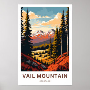 Vail Mountain Colorado Travel Print