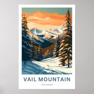 Vail Mountain Colorado Travel Print