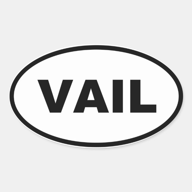 VAIL OVAL STICKER (Front)