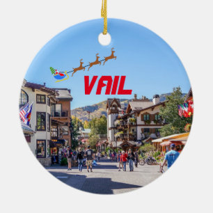 Vail Panoramic Christmas Ornament