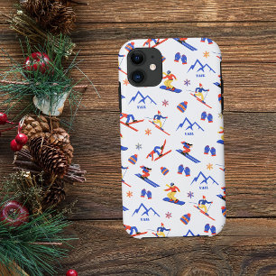 Vail Rockies Colorado Ski Snowboard Pattern iPhone 17 Case
