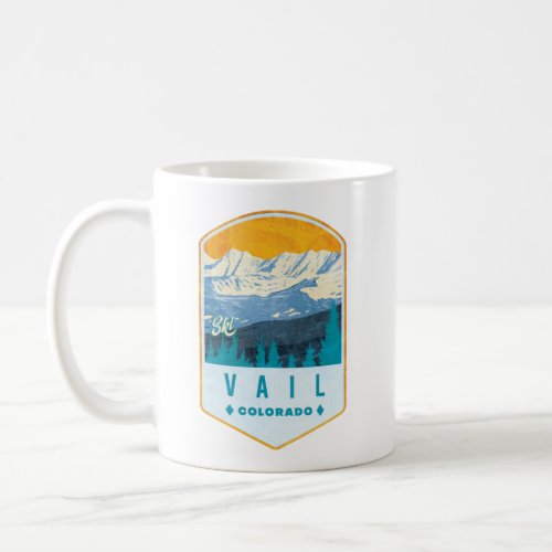 Vail Ski Badge Coffee Mug