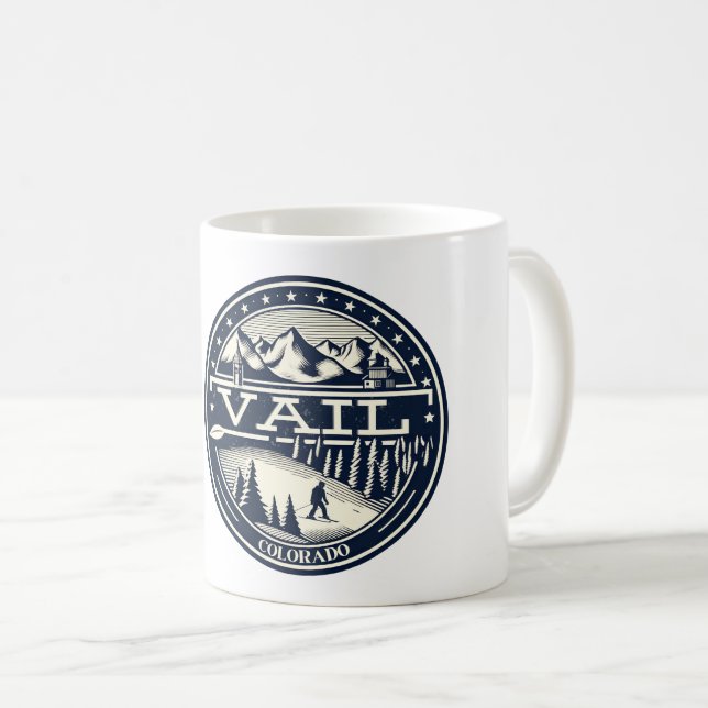 Vail Ski Resort: Colorado Skiing & Snowboarding Coffee Mug (Front Right)