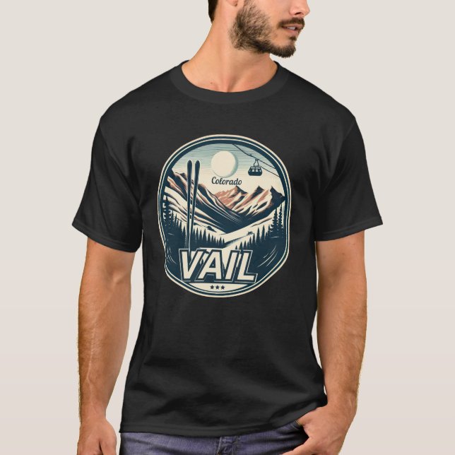 Vail Ski Resort: Colorado Skiing & Snowboarding T-Shirt (Front)