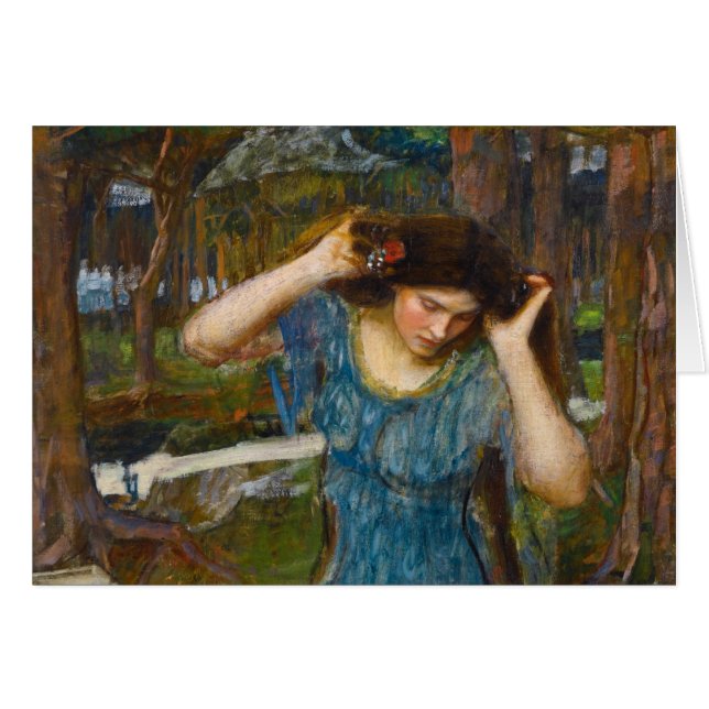 Vain Lamorna Study for Lamia by Waterhouse Cards (Front Horizontal)