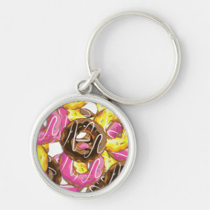 Vairied Doughnuts Keychain