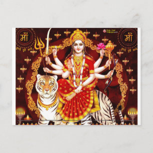 VAISHNO DEVI HINDU GODDESS POSTCARD