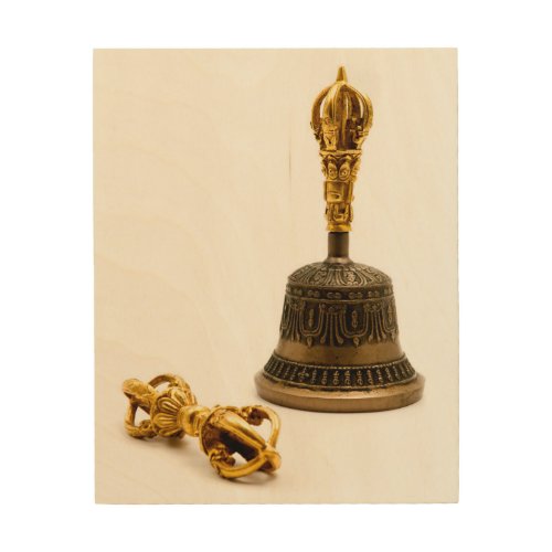 Vajra and Bell Wood Wall Art