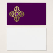 Vajra golden buddhist symbol (Front & Back)