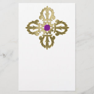 Vajra golden buddhist symbol flyer