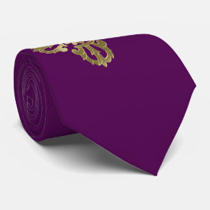 Vajra golden buddhist symbol tie