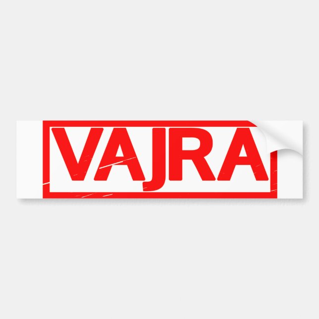Vajra Stamp Bumper Sticker (Front)