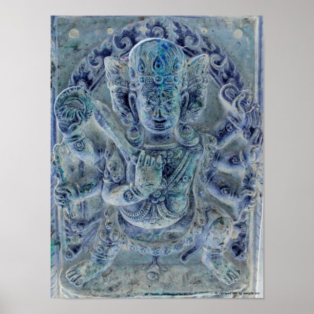 Vajrapani Blue Poster (Front)