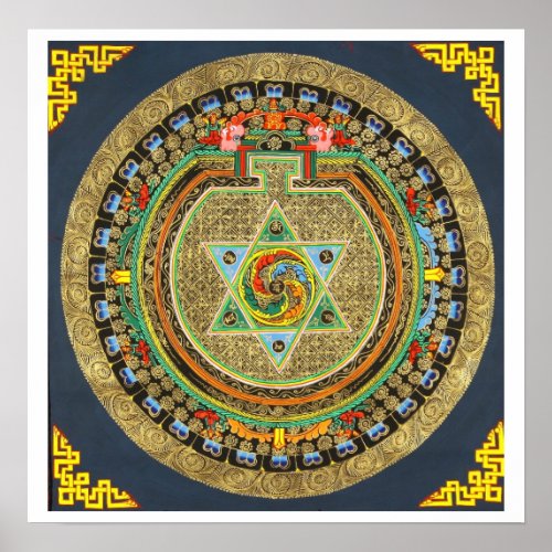 Vajrayogini Mantra Mandala Poster