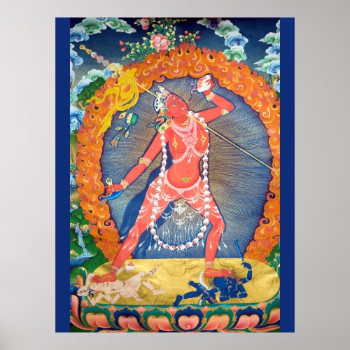 Vajrayogini Tibetan Buddhist Deity Poster