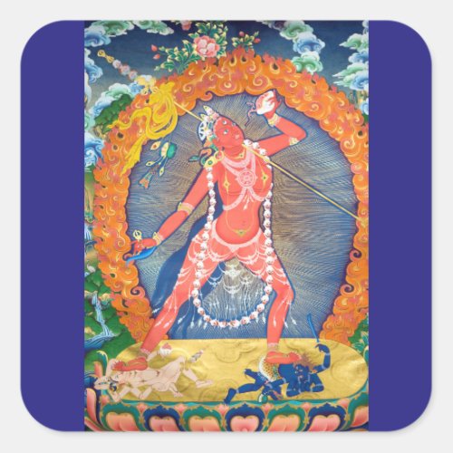 Vajrayogini Tibetan Buddhist Deity Square Sticker